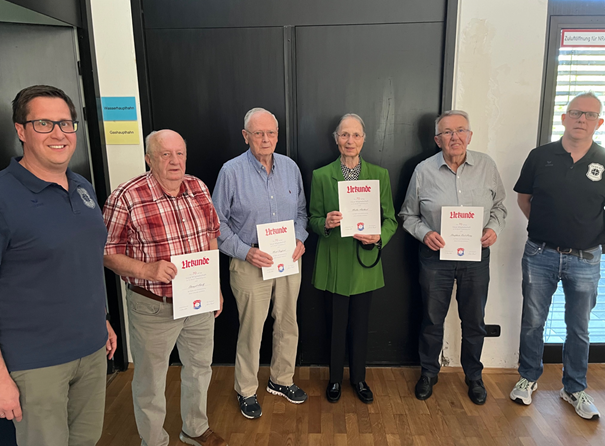 Ehrung für 70 Jahre Mitgliedschaft