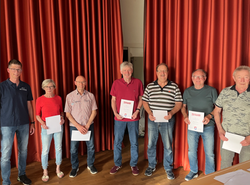 TVH Ehrungen – 60 Jahre Mitgliedschaft. Foto: Nils Gross