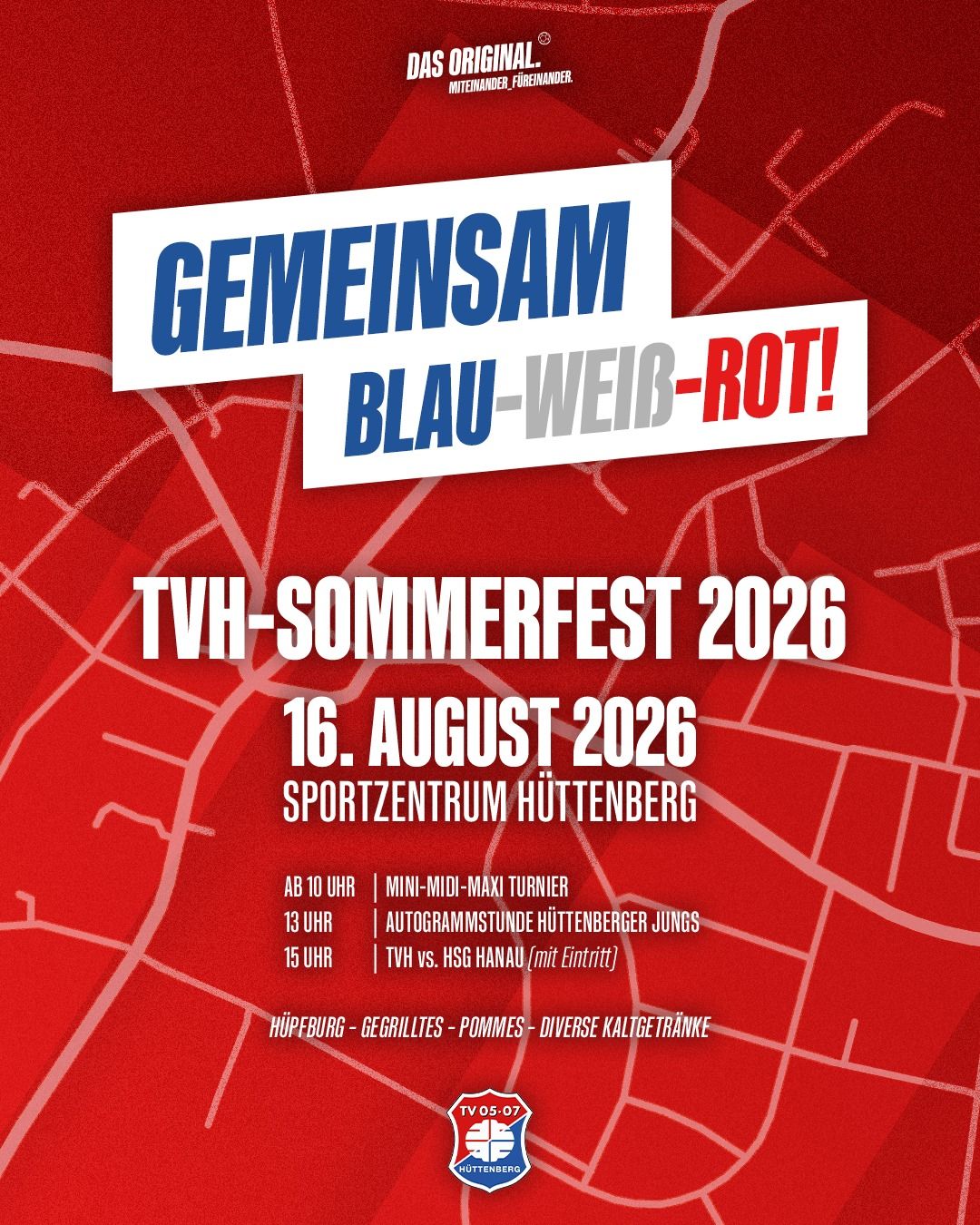 Gemeinsam Blau-Weiß-Rot: Einladung zum TVH-Sommerfest 2026