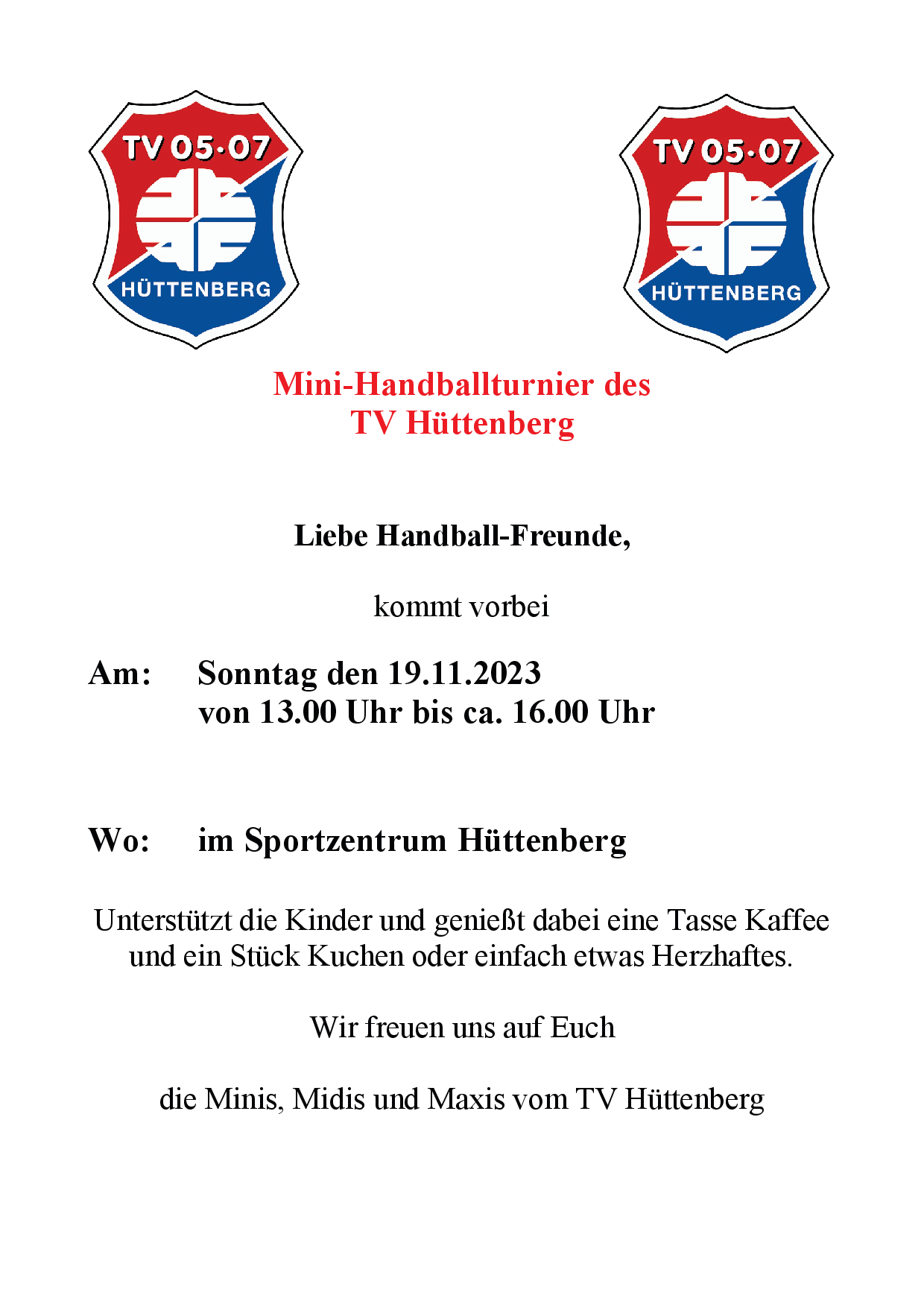 TVH-Miniturnier am 19.11.2023